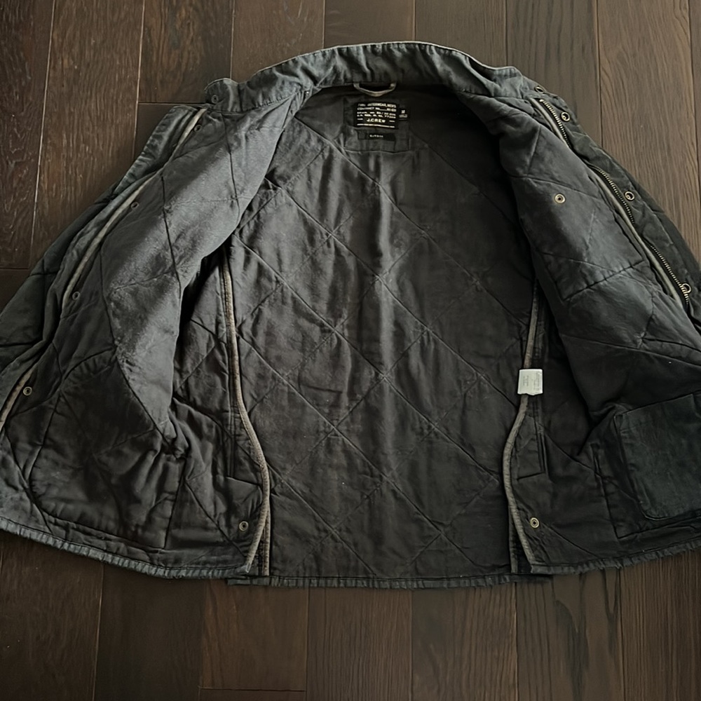 J.Crew Sussex quilted jacket with PrimaLoft® - Size M - Dark Charcoal - Like New